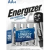 Energizer AA batterier, 4 stk.