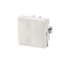 Fesh Curveline korrespondance afbryder, 1 modul, hvid