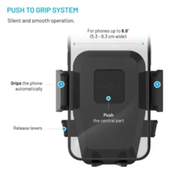 Fixed Iconiq Flex XL telefonholder til forrude eller instrumentbræt