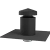 Fixnordic ventilationshætte, Ø160 mm, integreret tagpap, 50 mm isolering, sort