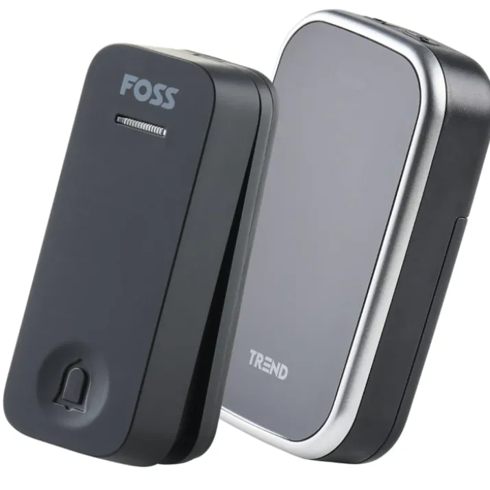 Foss Trend Bluu 1 Novus dørklokke, trådløs, 150 m, sort