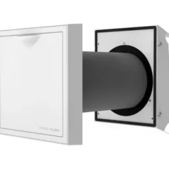 Fresh Flow FDX ventilator med varmegenvinding, Ø160 mm, hvid