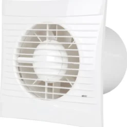 Fresh S125 badventilator, fugtstyring, timer, hvid