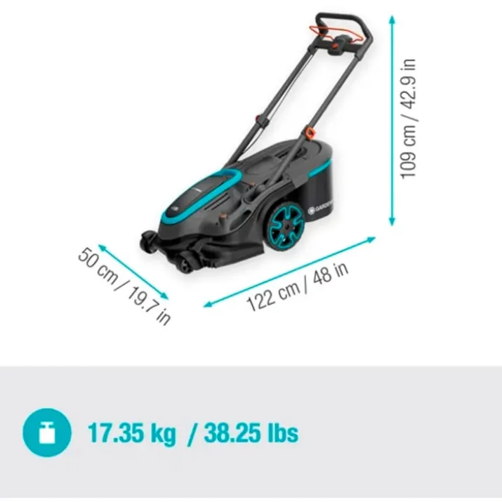 Gardena plæneklipper 36V/2,5 AH, 460mm