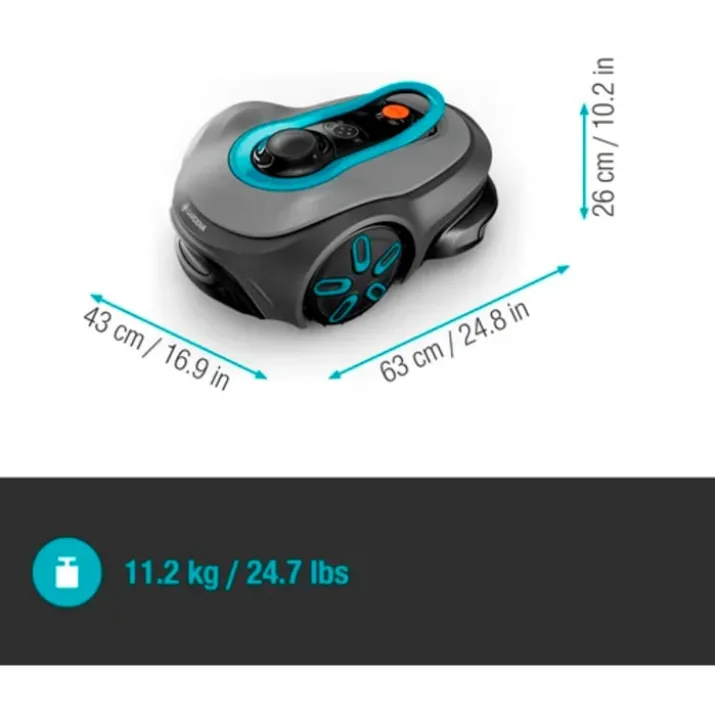 Gardena Sileno robotplæneklipper, GPS og appstyring, 1200m², grå