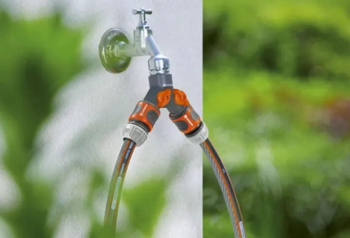Gardena 2-vejs ventil, 1" - 3/4"