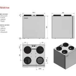 Genvex ECO 360R ventilationsanlæg med varmegenvinding, Ø160 mm