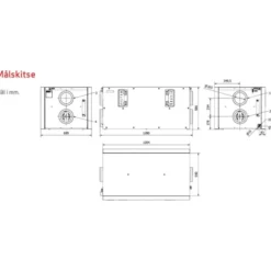 Genvex ECO 400 XL ventilationsanlæg med varmegenvinding, forvarmeflade, Ø160 mm