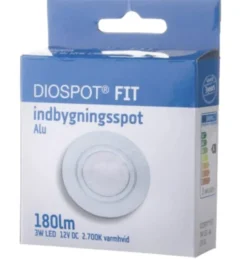 GN Diospot FIT LED indbygningsspot, 2700K, alu