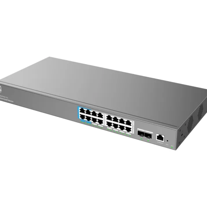 Grandstream GWN7802P Pro switch, L2, 16X1G, 2XSFP+, 16XPoE, 250W