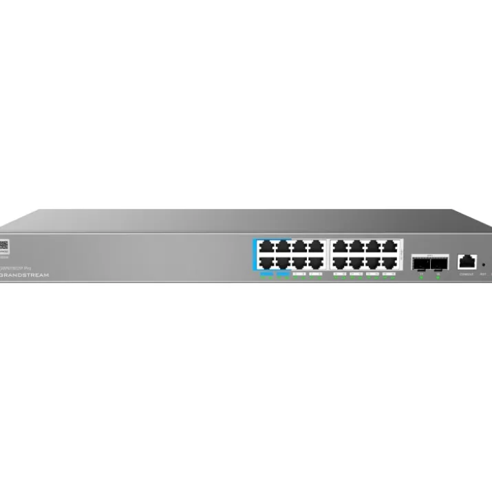 Grandstream GWN7802P Pro switch, L2, 16X1G, 2XSFP+, 16XPoE, 250W