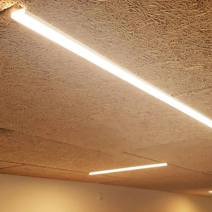 Green:ID underforsænket LED skinne til Troldtekt loft inkl. 1-10V driver 120 cm, 3000K