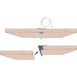 Green:ID underforsænket LED skinne til Troldtekt loft inkl. TRIAC driver 120 cm, 3000K