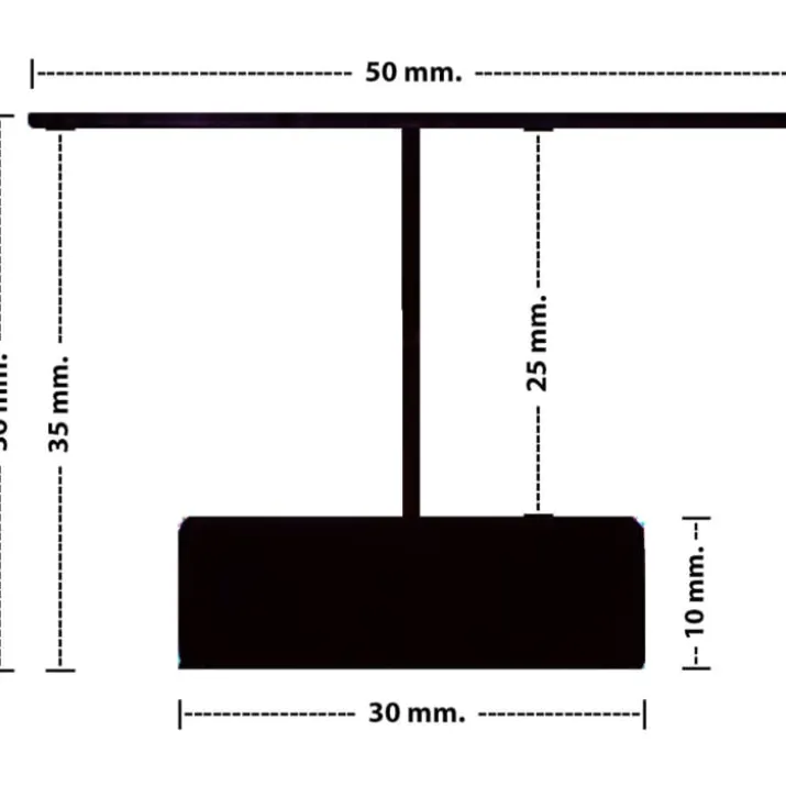 Green:ID underforsænket 1 stk. CCT LED skinne til Troldtekt loft, 120 cm