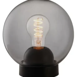 Halo Design Bubbles bordlampe, røgfarvet