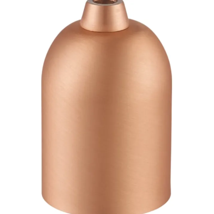 Halo Design E27 metal fatning, børstet kobber