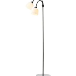 Halo Design Glow gulvlampe, opal/sort, 2-arm