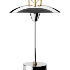 Halo Design Mini Stepp 1-2-3 genopladelig bordlampe, krom
