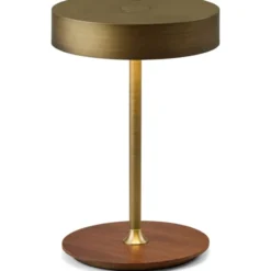 Halo Design On The Move genopladelig bordlampe, messing