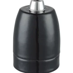 Halo Design porcelæn E27 fatning, sort