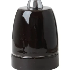Halo Design porcelæn E27 fatning, sort