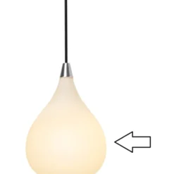 Halo Design reserveglas til Drops pendel, Ø23 cm