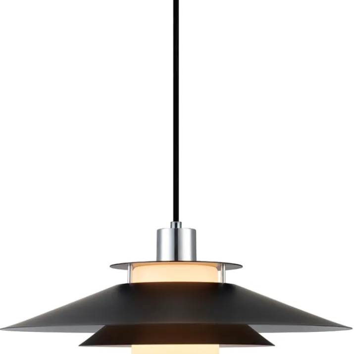 Halo Design Rivoli pendel, sort/krom
