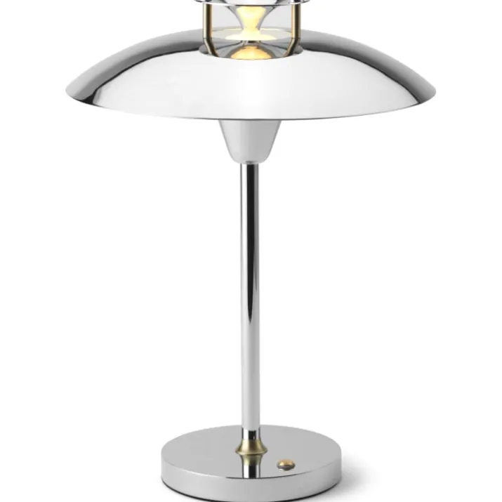Halo Design Stepp 1-2-3 genopladelig bordlampe, krom