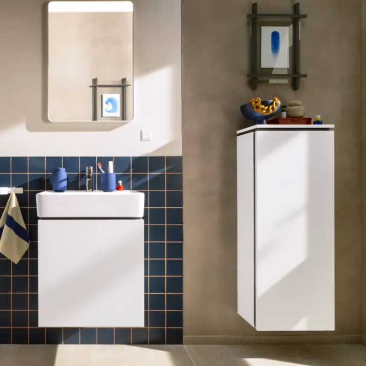 Hansgrohe Xarita Lite Q spejl med lys, 50x70 cm, hvid