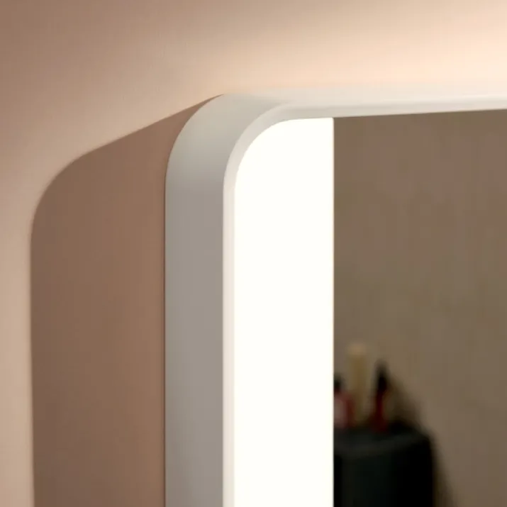 Hansgrohe Xarita Lite Q spejl med lys, 60x70 cm, hvid