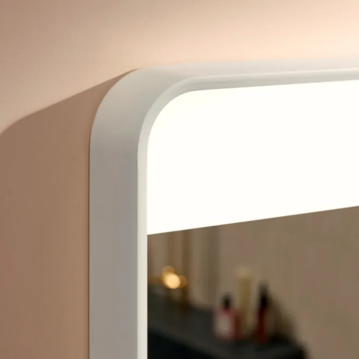 Hansgrohe Xarita Lite Q spejl med lys, 80x70 cm, hvid