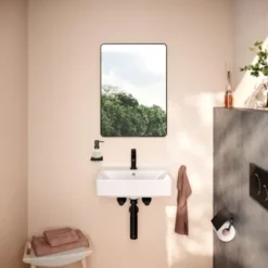 Hansgrohe Xarita Lite Q spejl med lys, sensor, 50x70 cm, sort