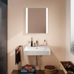 Hansgrohe Xarita Lite Q spejl med lys, sensor, 60x70 cm, hvid