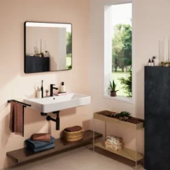 Hansgrohe Xarita Lite Q spejl med lys, sensor, 80x70 cm, sort