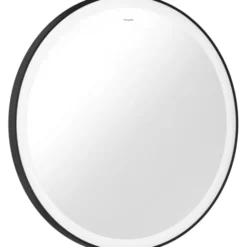 Hansgrohe Xarita Lite S spejl med lys, Ø70 cm, sort