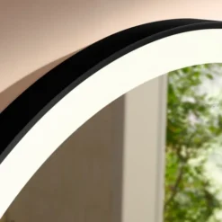 Hansgrohe Xarita Lite S spejl med lys, Ø90 cm, sort