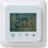 Heatcom HC60 termostat med ledningsføler og rumføler, hvid