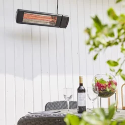Heat1 Eco High-line terrassevarmer, infrarød, 2000W, antracit