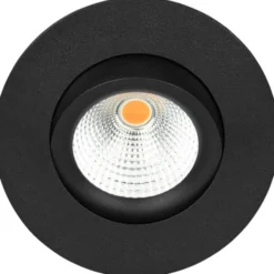 Hilux D3 Tilt360 indbygningsspot, 6W, 2700K, sort