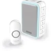 Honeywell Home dørklokke, trådløs, 150 m, lys, hvid