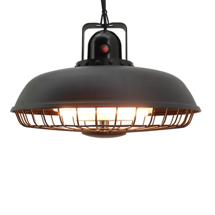 Hortus terrassevarmer, lofthængt, 600/1200/1800W, sort