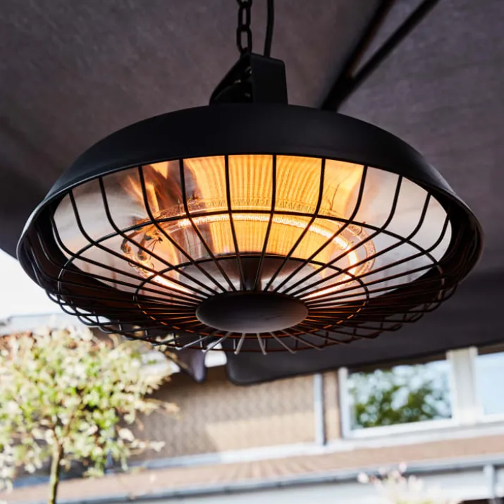 Hortus terrassevarmer, lofthængt, 600/1200/1800W, sort