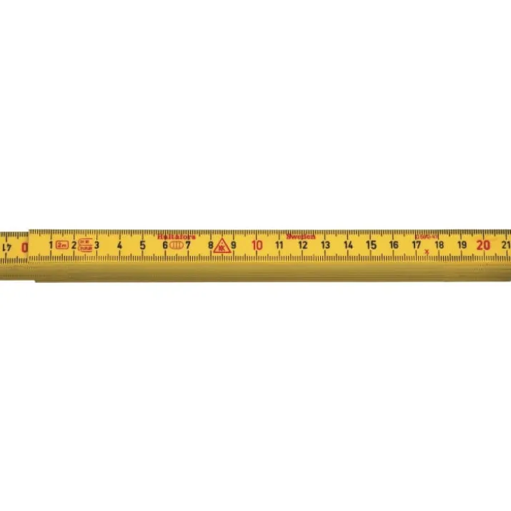 Hultafors 2 meter glasfiber tommestok i 10 led