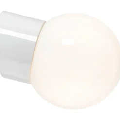 Ifö Electric Classic Glob 150 væglampe, blank opal, hvid