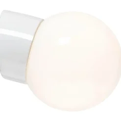 Ifö Electric Classic Glob væglampe, Ø15 cm, hvid