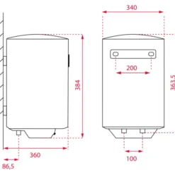 Intra Smart EWH15 elvandvarmer, 15 liter
