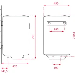 Intra Smart EWH80 elvandvarmer, 80 liter