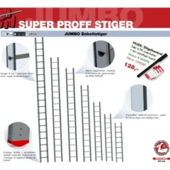 Jumbo super proff 7 trin - 2,1 meter