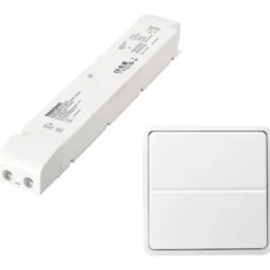 Jumitech Trådløs LED driver 100W/24V & parret 2-tryk