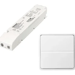 Jumitech Trådløs LED driver 60W/24V & parret 2-tryk